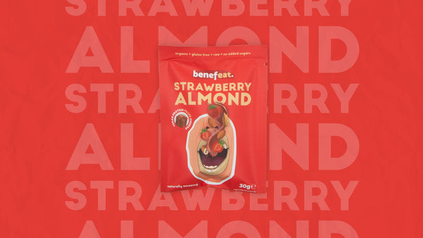 Benefeat Strawberry Almond filled churro pack, 30 g