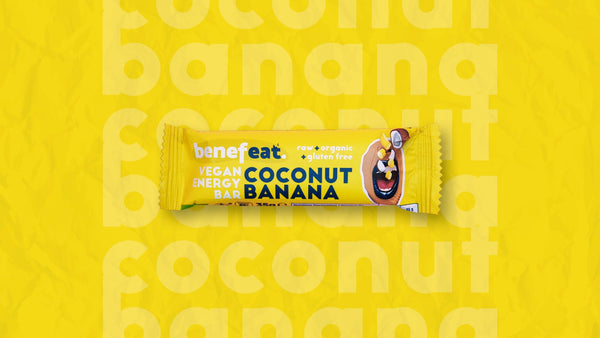 Benefeat Coconut Banana vegan energy bar, 35 g